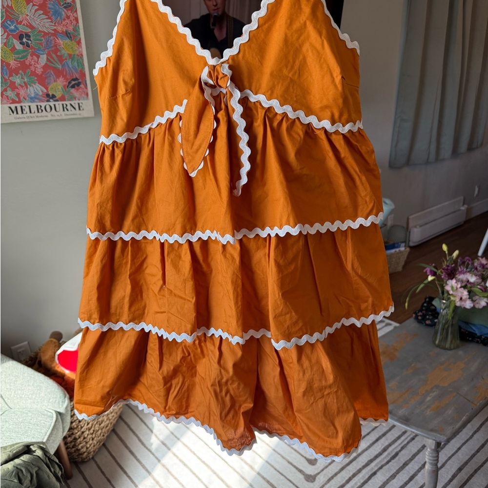 Peach Love California Orange Mini Dress